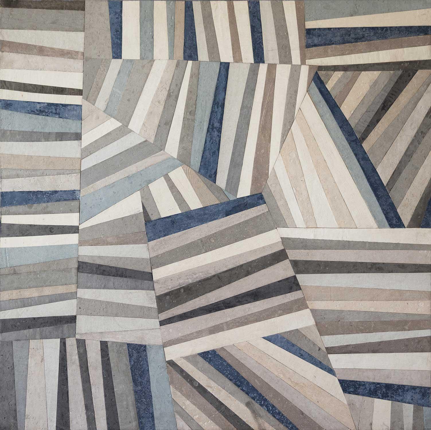 Mosaico Azul - Série Cor Da Pedra